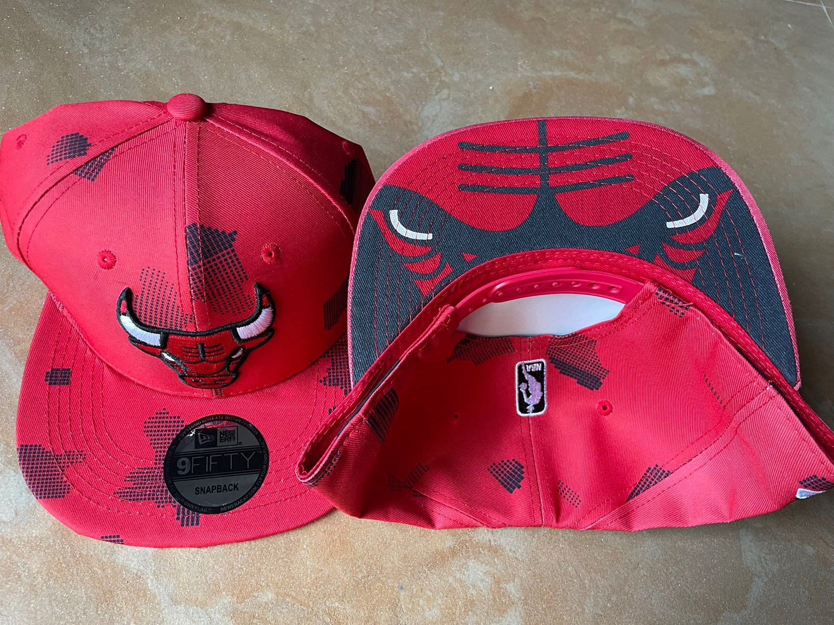 2022 NBA Chicago Bulls Hat TX 07062->->Sports Caps